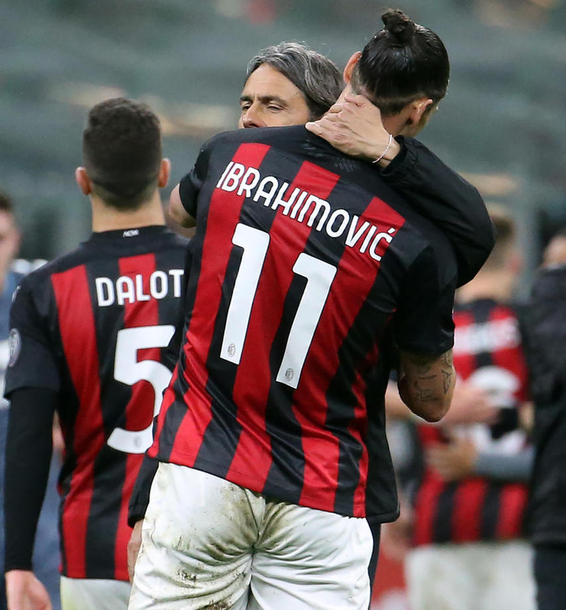 Ítalía: Zlatan skoraði í bæði mörk gegn níu andstæðingum
