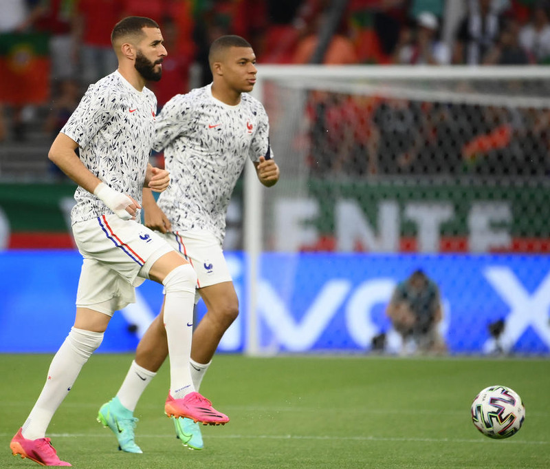 Benzema og Mbappe.