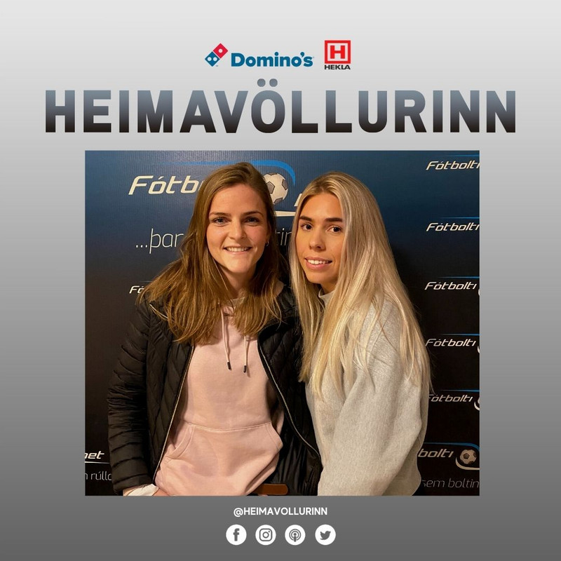 Mist Edvardsdóttir og Ásdís Karen Halldórsdóttir eru gestir Heimavallarins