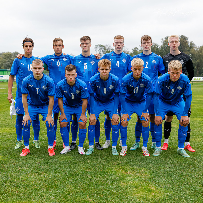 Byrjunarlið U19 í fyrstu tveimur leikjunum.