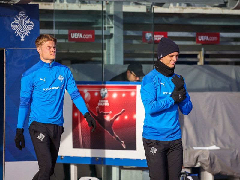Andri Lucas og Albert.