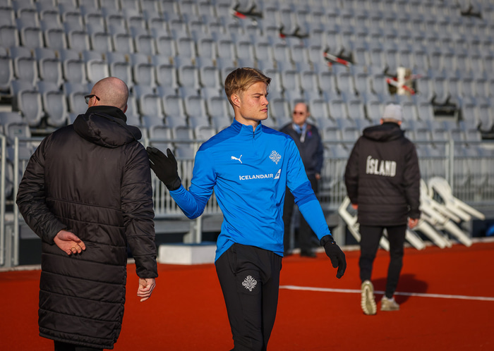 Andri Lucas var að koma inn á.