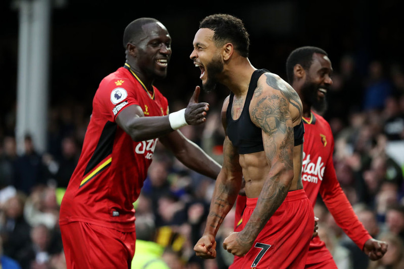 Sóknarmaður: Joshua King (Watford) - Watford átti stórkostlega endurkomu gegn Everton og Kóngurinn skoraði þrennu gegn sínu fyrrum félagi.