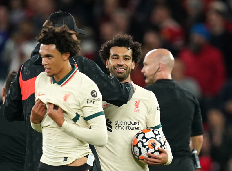 Mohamed Salah fékk að eiga boltann.