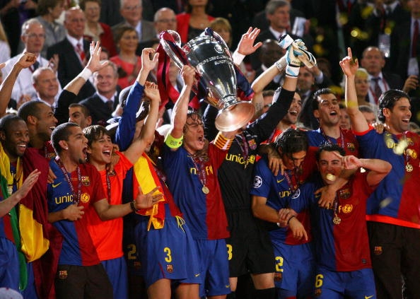 2008-2009 vann Barcelona þrennuna.