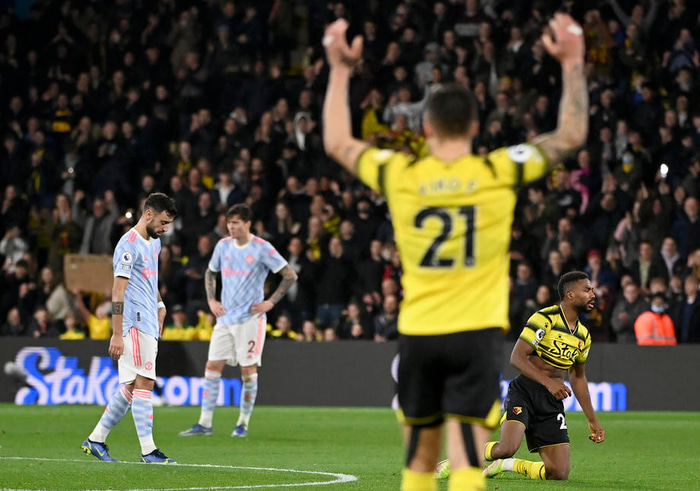 Bruno Fernandes og hans menn í Man Utd töpuðu fyrir Watford, 4-1
