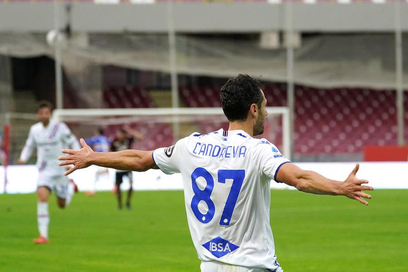 Antonio Candreva skoraði seinna mark Sampdoria