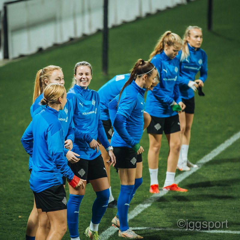 Myndaveisla: Ísland æfði á keppnisvellinum í Kýpur
