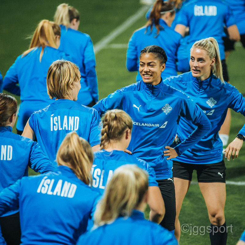 Myndaveisla: Ísland æfði á keppnisvellinum í Kýpur