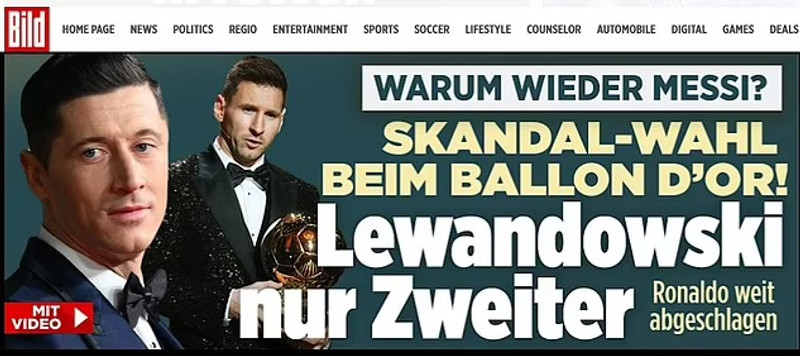 Bild talar um skandal.
