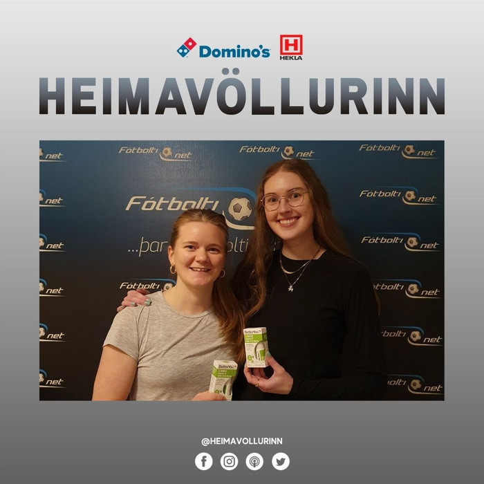 Þær Kristín Sverrisdóttir og Guðrún Valdís Jónsdóttir eru gestir Heimavallarins