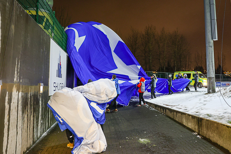 Myndaveisla: Kafaldsbylur þegar Real Madrid kom í Kópavoginn