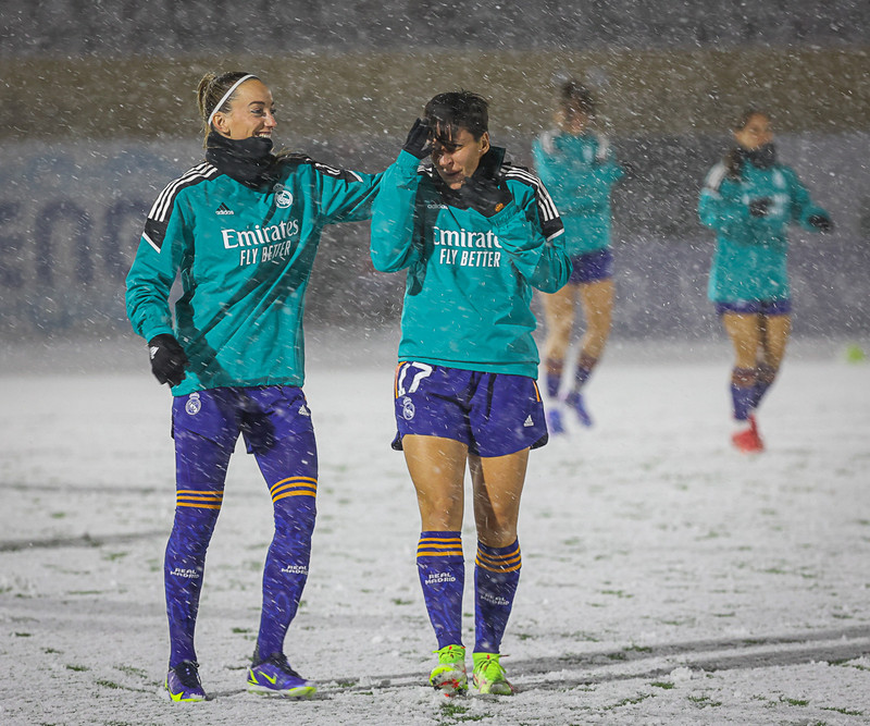 Myndaveisla: Kafaldsbylur þegar Real Madrid kom í Kópavoginn