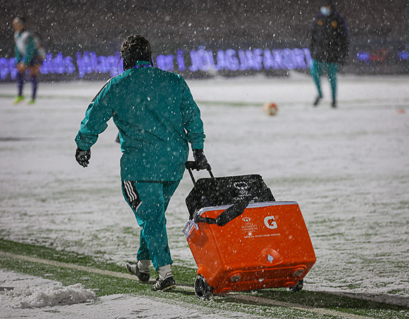 Myndaveisla: Kafaldsbylur þegar Real Madrid kom í Kópavoginn