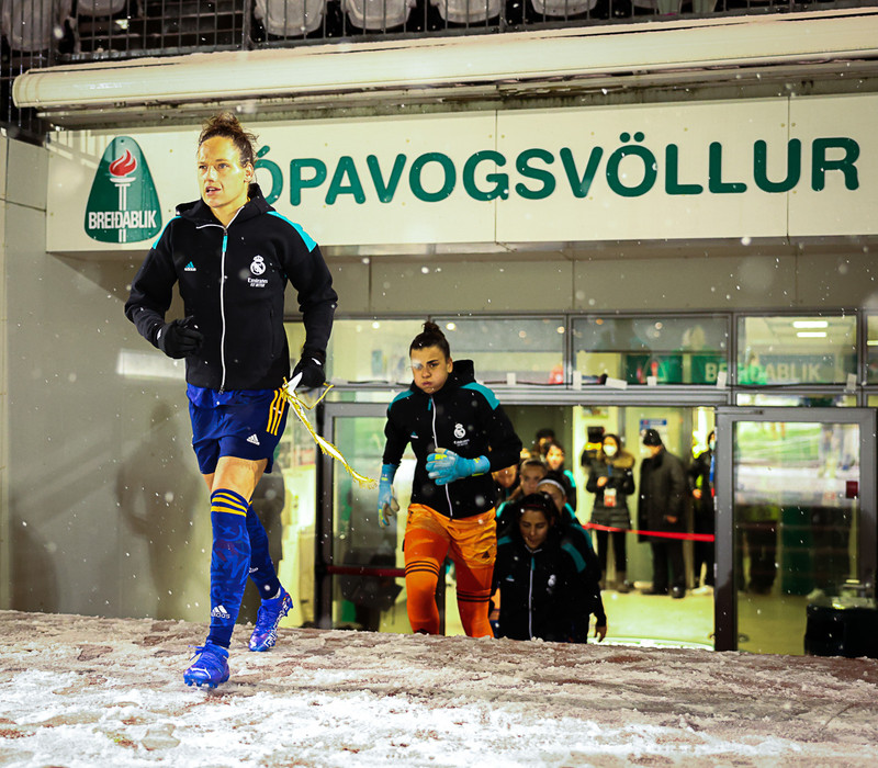 Myndaveisla: Kafaldsbylur þegar Real Madrid kom í Kópavoginn