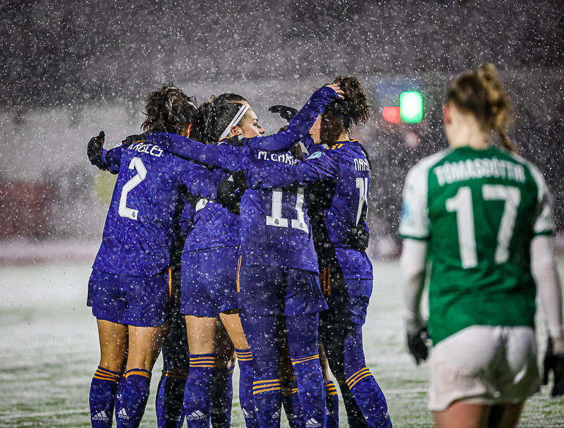 Myndaveisla: Kafaldsbylur þegar Real Madrid kom í Kópavoginn