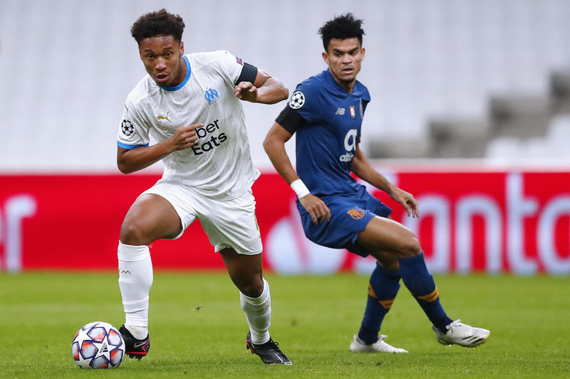 Boubacar Kamara í leik með Marseille.