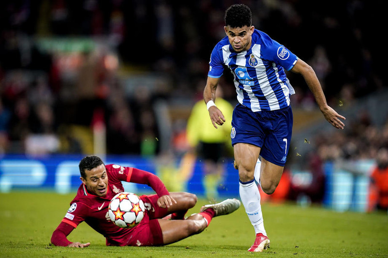 Luis Díaz, í leik með Porto gegn Liverpool.