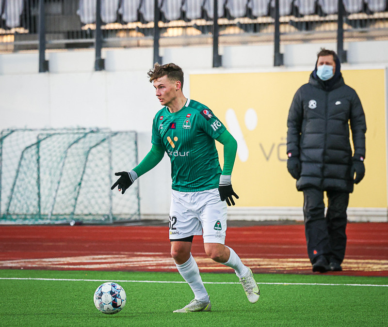 Benedikt Waren í leik með Breiðabliki í janúar 2022.