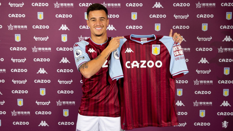 Coutinho mættur til Aston Villa - Dáist að Gerrard