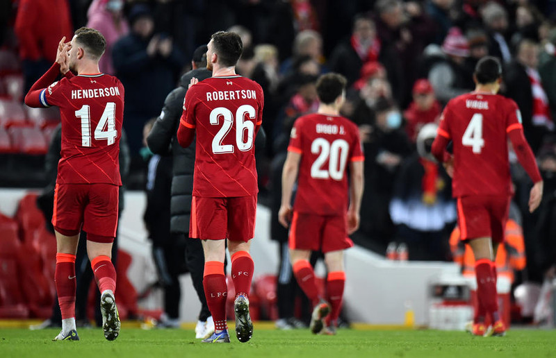 Liverpool á leik við Brentford.