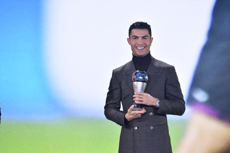Ronaldo var heiðraður í kvöld.