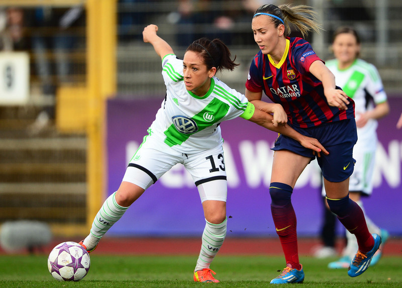 Virginia Torrecilla í búningi Barcelona