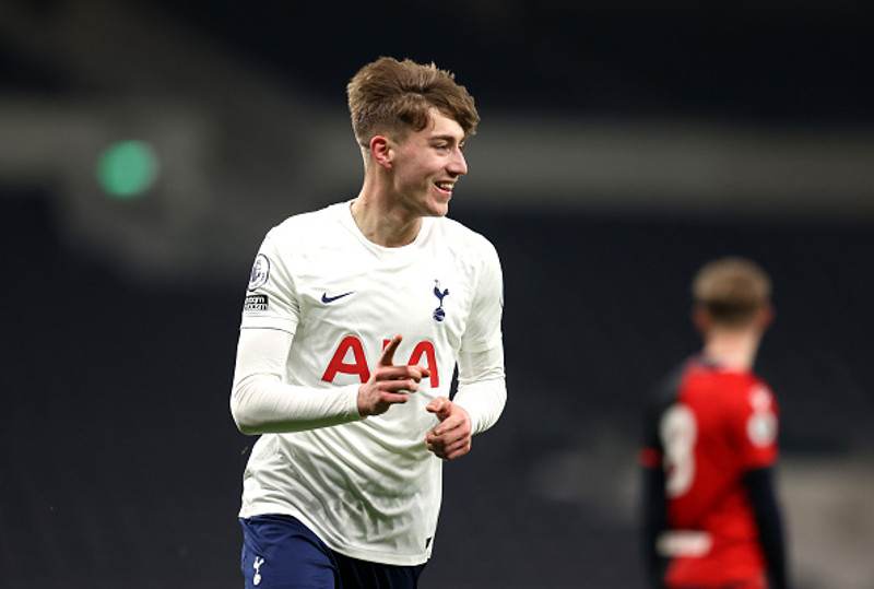 Clarke í leik með varaliði Tottenham.