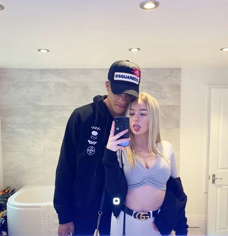 Mason Greenwood og Harriet Robson.