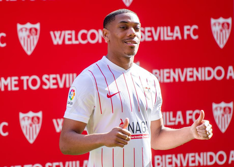 Anthony Martial gat lítið í Sevilla-treyjunni