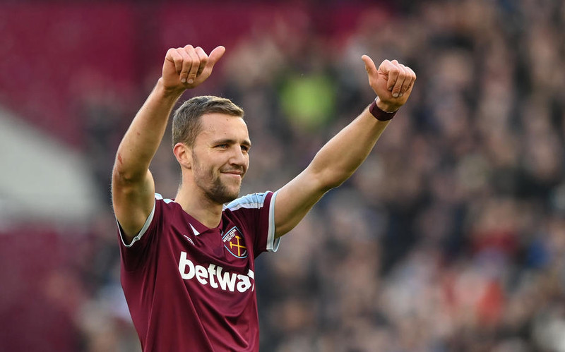 Tomas Soucek kom West Ham áfram