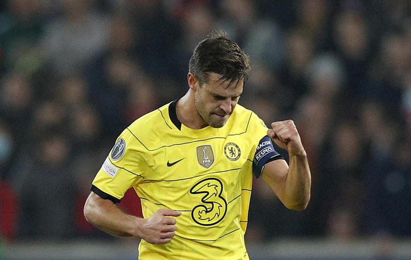 Cesar Azpilicueta er í liði Chelsea