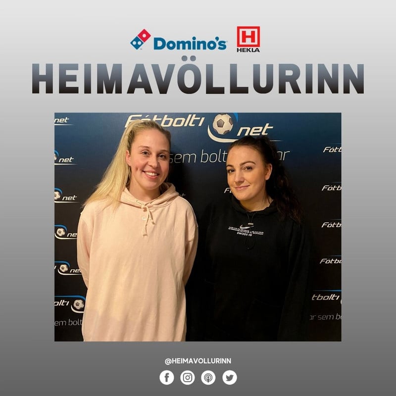 Margrét Magnúsdóttir þjálfari U19 landsliðs Íslands og Ruth Þórðardóttir þjálfari Aftureldingar