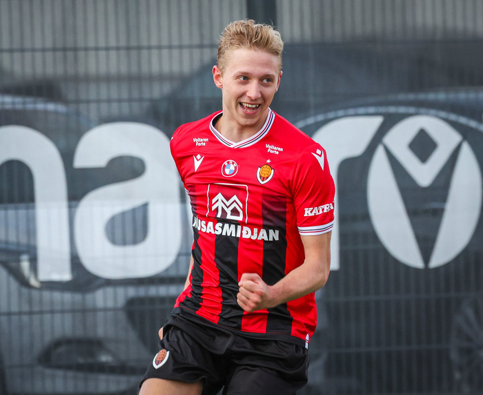 Helgi Guðjónsson skoraði tvö gegn gömlu félögunum