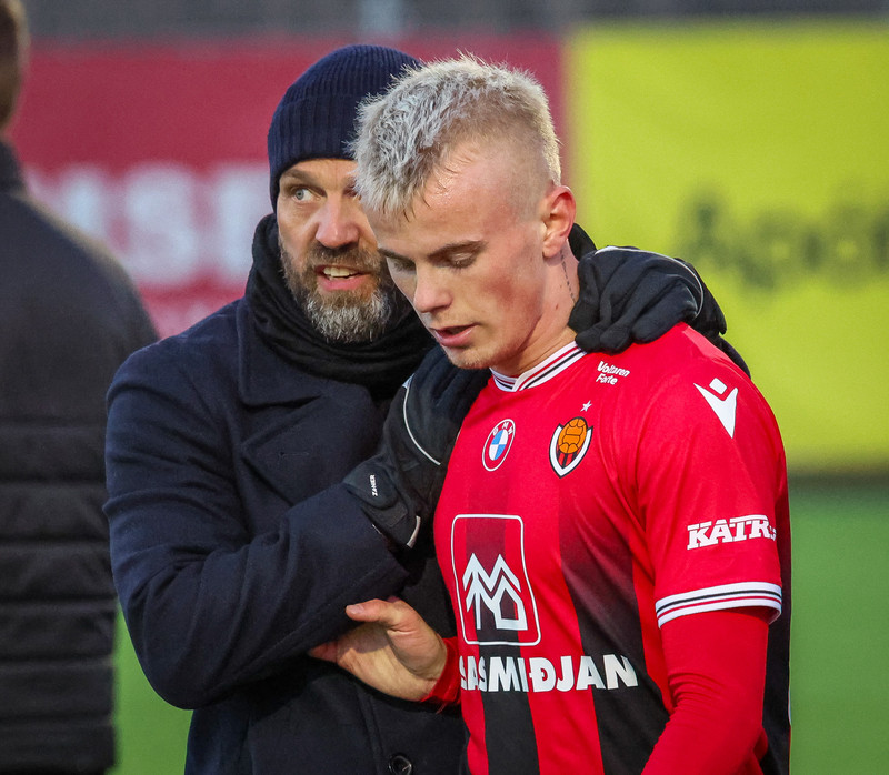 Arnar Gunnlaugsson og Kristall Máni Ingason