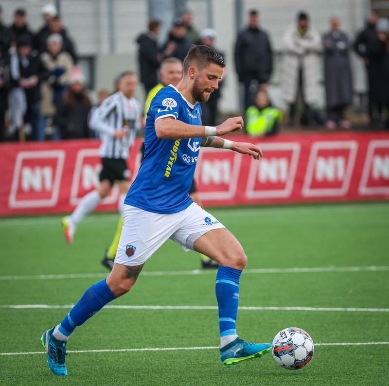Gunnar Gunnarsson í leiknum í kvöld.