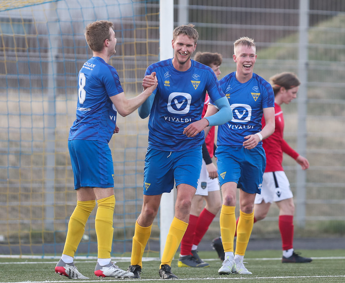 Fyrirliðinn Arnar Þór skoraði fjögur mörk í bikarleik á dögunum.