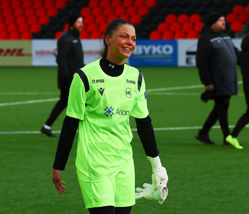 Audrey Baldwin mun ekki verja mark HK í sumar.