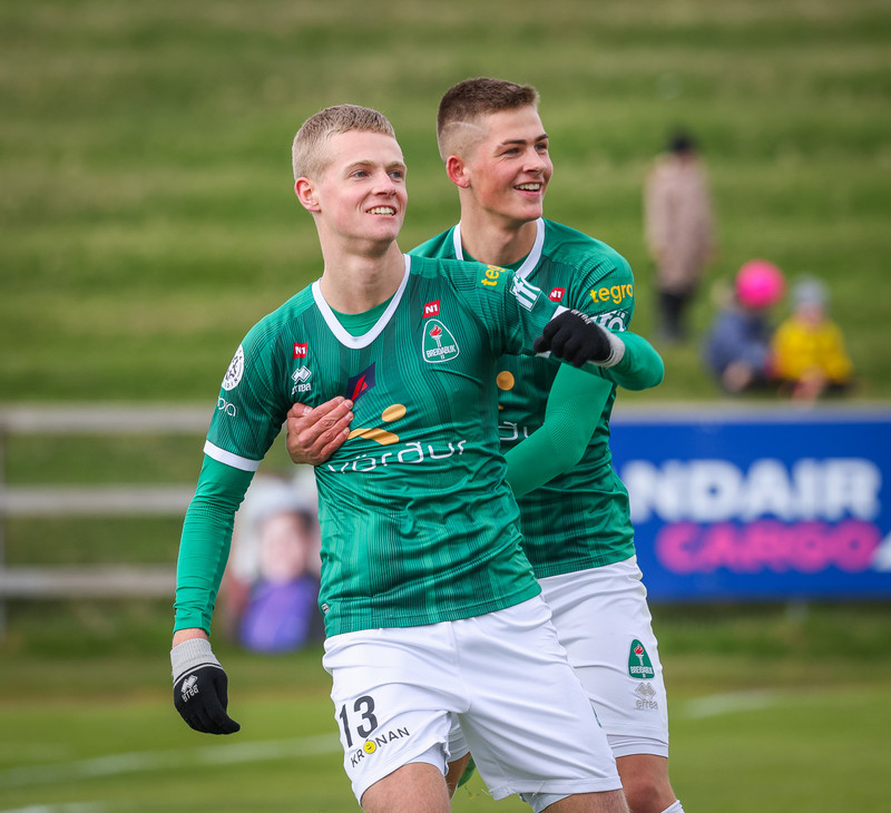 Anton Logi Lúðvíksson og Galdur komu frábærir inn af bekknum.