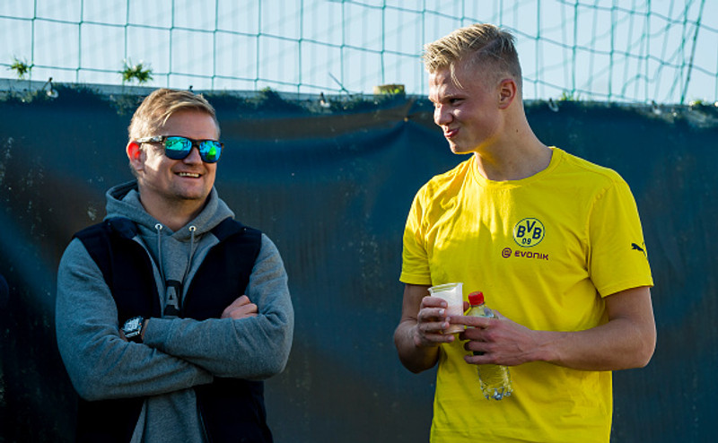 Alfie Haaland vísað úr stúkunni - Sakaður um að hafa kastað mat í stuðningsmenn Real Madrid