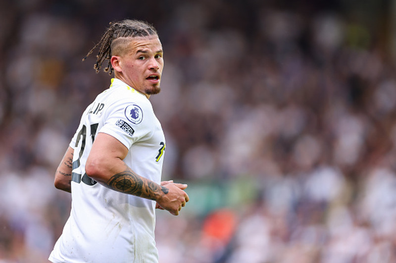 Kalvin Phillips er á blaði Man City.