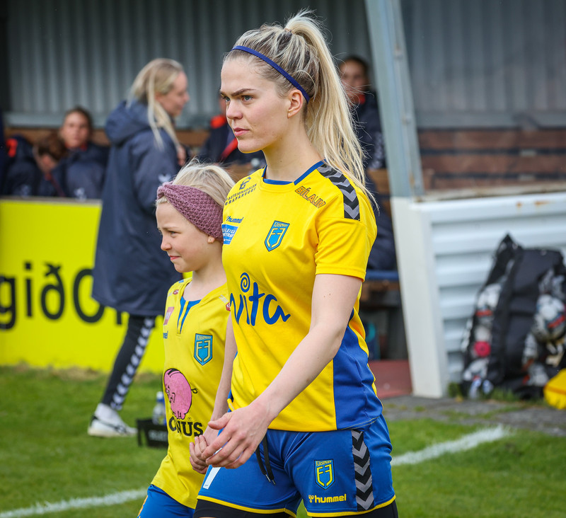 Alda Ólafsdóttir gerði tvö mörk fyrir Fjölni