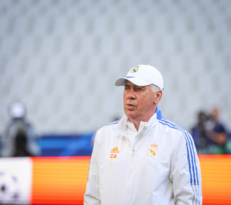 Myndaveisla frá æfingu Real Madrid á Stade de France