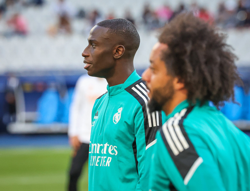 Myndaveisla frá æfingu Real Madrid á Stade de France