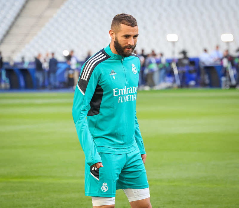 Myndaveisla frá æfingu Real Madrid á Stade de France