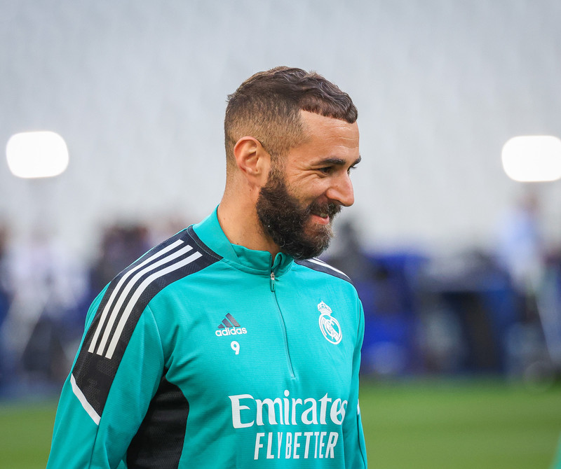 Myndaveisla frá æfingu Real Madrid á Stade de France