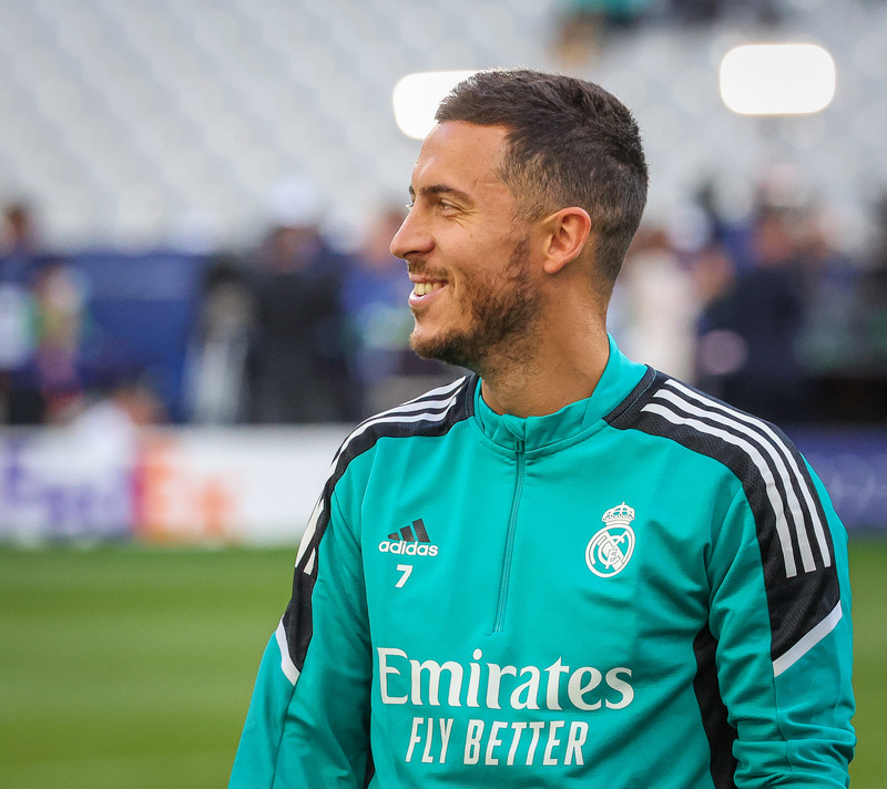 Myndaveisla frá æfingu Real Madrid á Stade de France
