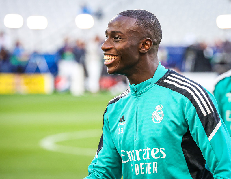 Myndaveisla frá æfingu Real Madrid á Stade de France