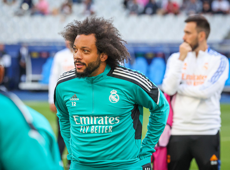 Myndaveisla frá æfingu Real Madrid á Stade de France