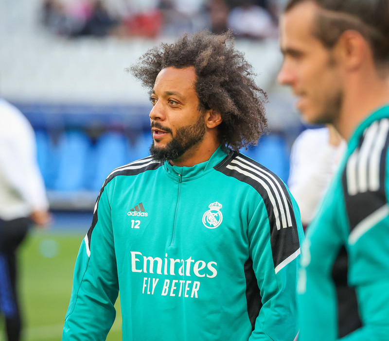 Myndaveisla frá æfingu Real Madrid á Stade de France